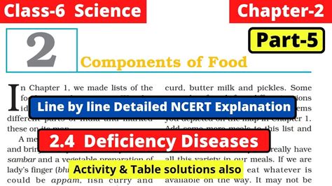 Class 6 Science Chapter 2 Components Of Food Ncert Explanation