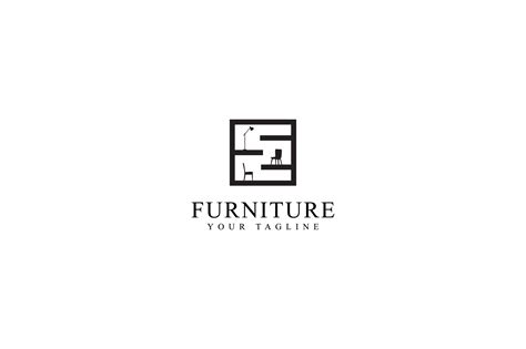 Furniture Logo Design Gráfico Por Sabavector · Creative Fabrica
