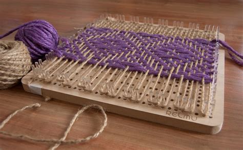Relmu Weaving Board Weaving Loom Kit Peg Loom Pin Loom Etsy