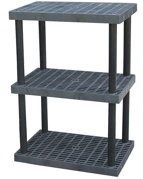 Structural Plastics Plastic Shelving 36 In X 24 In 51 In Overall Ht