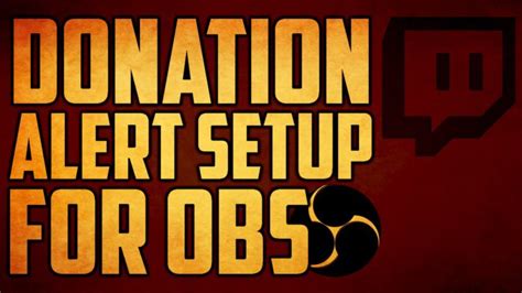 How To Setup Twitch Donation Alert Open Broadcaster Software Tutorial