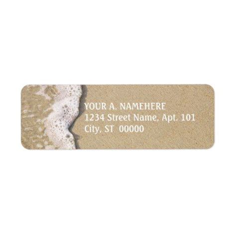 Beach Shore Return Address Labels Zazzle Return Address Labels