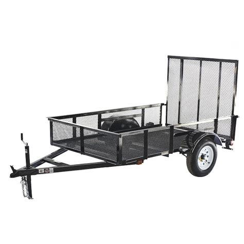Carry On Trailer 5 Ft X 8 Ft Wire Mesh Utility Trailer With Ramp Gate