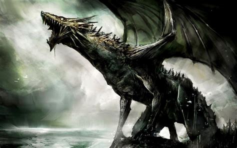 Ferocious Dragon Dragon Theme Artistic Design Wallpaper Preview