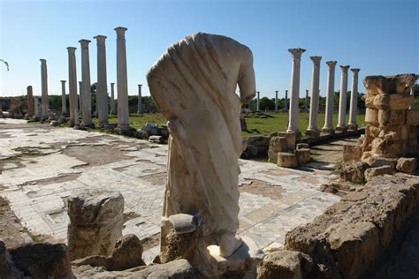 Salamis Statue And The Gymnasium North Cyprus Travel Guide