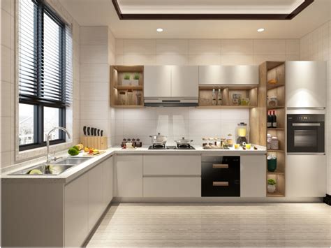 Modern High Gloss Seamless Kitchen Cabinet Design Angelo Home