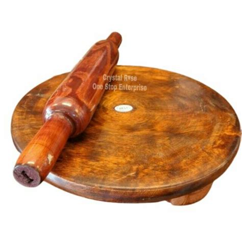 Wooden Chapati Rolling Boardrolling Pin Chakla And Belan Shopee Malaysia