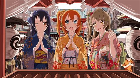 HD Wallpaper Anime Love Live Honoka Kousaka Kotori Minami Umi Sonoda Wallpaper Flare