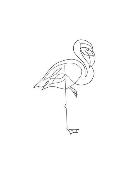 The best selection of royalty free drawing line flamingo vector art, graphics and stock illustrations. Flamingo Line Drawing at GetDrawings | Free download