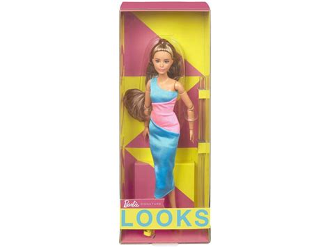 Acheter Barbie Signature Looks Barbie Doll Long Dress Mattel Hjw82