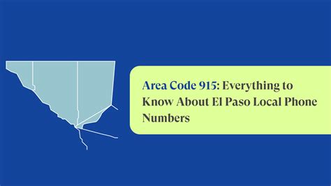 Area Code 915 El Paso Texas Local Phone Numbers Justcall Blog