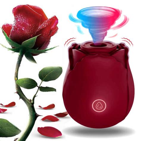Rose Sucking Vibrator Clit Sucker Dildo G Spot Massager Sex Toys For