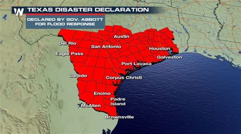 Forecast Update Texas Flooding Disaster Declaration Weathernation