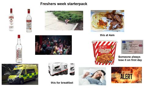 Freshers Week Starterpack Rstarterpacks Starter Packs Know Your Meme