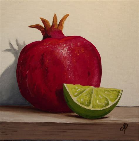 Jane Palmer Fine Art Pomegranate And Lime