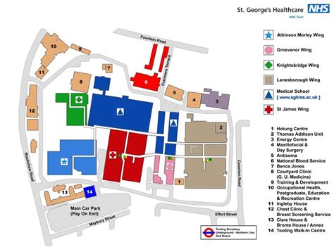 University Hospital London Map