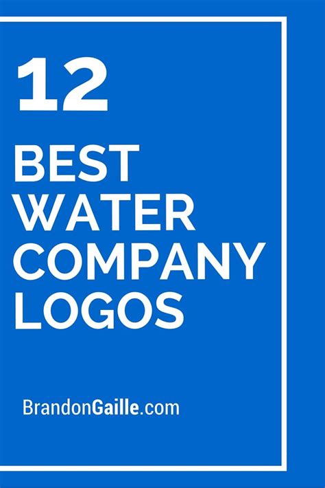 List Of The 12 Best Water Company Logos Water Company Company Logo