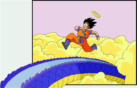 Goku Running Along Snake Way By Eggmanrules On Deviantart
