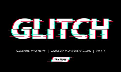 Glitch Font Vector Art Icons And Graphics For Free Download