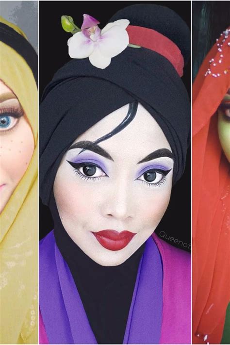 this epic makeup artist recreates disney princesses with her hijab disney princess makeup
