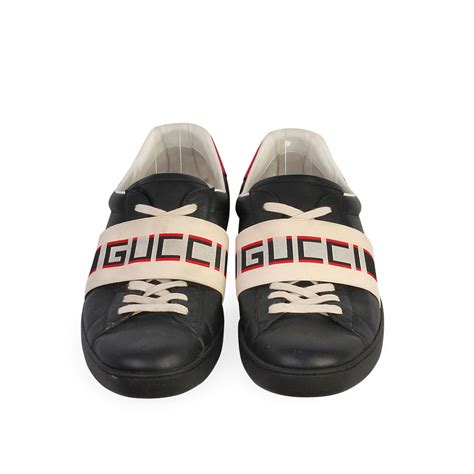 Gucci Leather Ace Stripe Sneakers Black S 47 125 Luxity