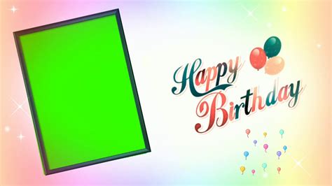 Happy Birthday Green Screen Background Videobirthday Video Maker In