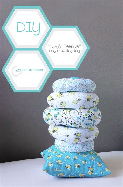 Izzys Beehive Ring Stacking Toy Free Tutorial From Camelot Fabrics
