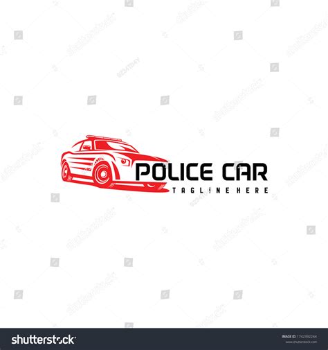 Police Car Logo Vector Design Awesome Stock Vector Royalty Free