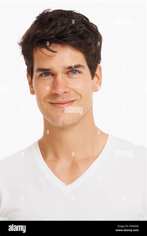Studio Portrait Of Handsome Man Stock Photo Alamy
