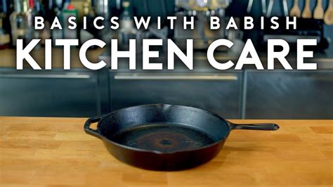Well, it was bound to happen. Kitchen Care | Basics with Babish - Closed Captions by CCTubes