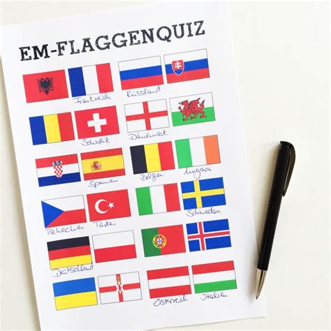 Kostenlose flaggen aus europa ganzes flaggen zum ausdrucken. em-quiz-flaggen zum download | Kindergeburtstag fußball, Fussball em, Fussball geburtstag