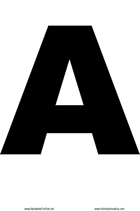 Large Alphabet Letters Printable A Lettering Alphabet Letters