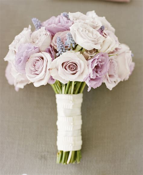 Pale Pink And Lavender Rose Bouquet Elizabeth Anne Designs The