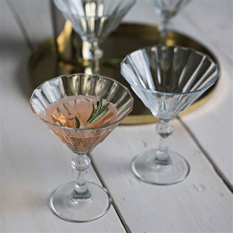 Set Of Two Deco Cocktail Glasses By The Forest And Co
