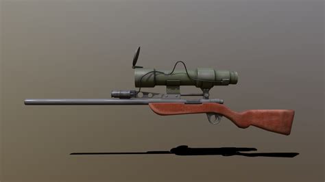 Low Poly Tf2 Snipers Rifle Download Free 3d Model By P1xfx Cffaf9f
