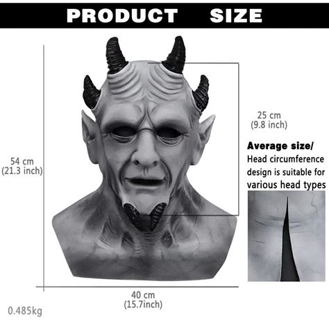 Buy Sin Of Pride Superbia Mask The Seven Deadly Sins Hexagon Creepy Devil Demon Full Head Latex