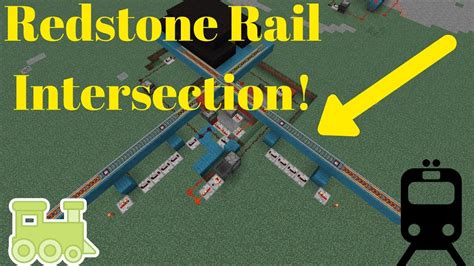 Redstone Rail Intersection Minecraft Redstone Tutorials Youtube