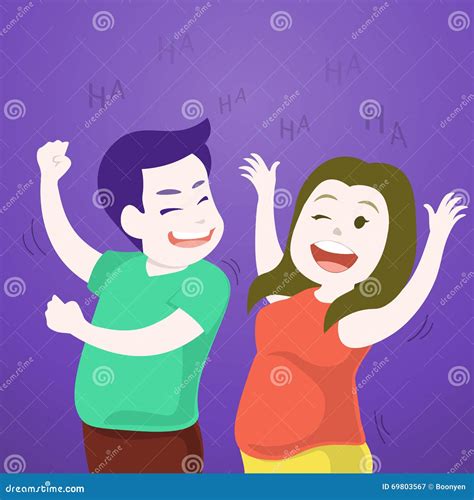 Cute Couple Dancing Laughing Together In The Party Stock Vector Illustration Of Breast Disco