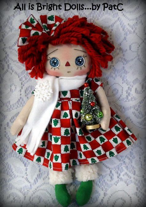 Primitive Christmas Annie Raggedy Annie Rag Doll Christmas Stocking