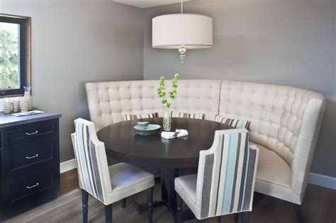 Banquette seating, single, double, l shape, corner booth, u shaped booth, circular booth and more. Curved Banquette Seating, Lovely and Artful Seating for ...