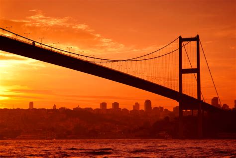 Bosphorus Bridge In Istanbul At Sunset A1 Worldwide Logistics Inc