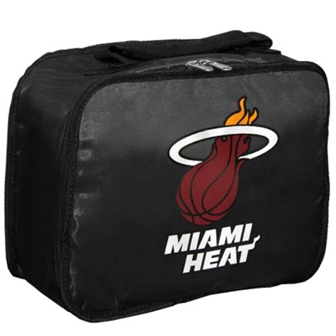 Miami Heat Insulated Nba Lunch Box Black