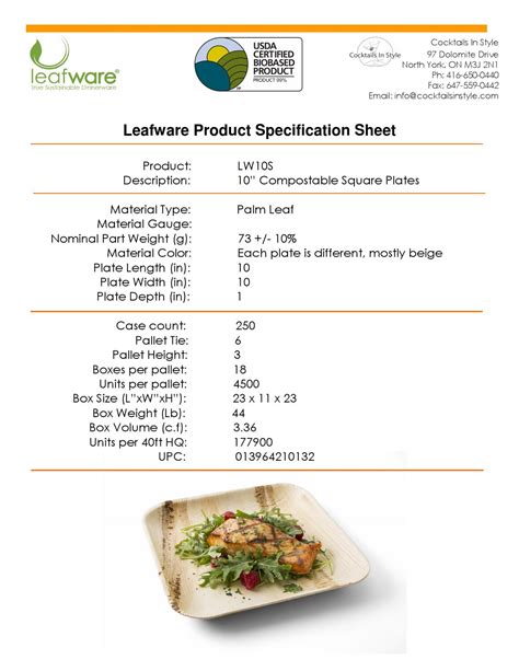 Writing product specifications and design documents isn't simple, especially when doing it manually. Leafware Product Specification Sheets by Cocktails In ...