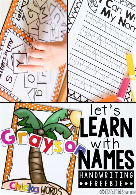 Free Name Writing Practice Page Mrs Jones Creation Station Preschool