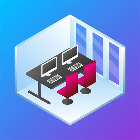 Home Office Concept Isometric Vector Illustration 217522