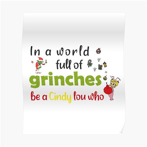 Cindy Lou Who Posters Redbubble