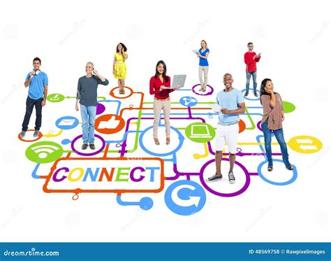 Social Media Connection Networking Technology Concept Stock