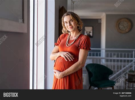Happy Pregnant Woman Image Photo Free Trial Bigstock
