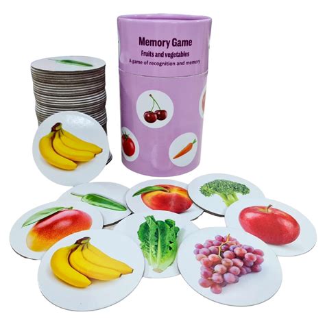 Memory Game Fruits And Vegetables Fun Learning Store