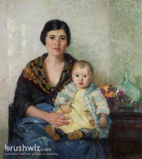 Portuguese Mother And Child By Pauline Palmer Oil Painting Reproduction